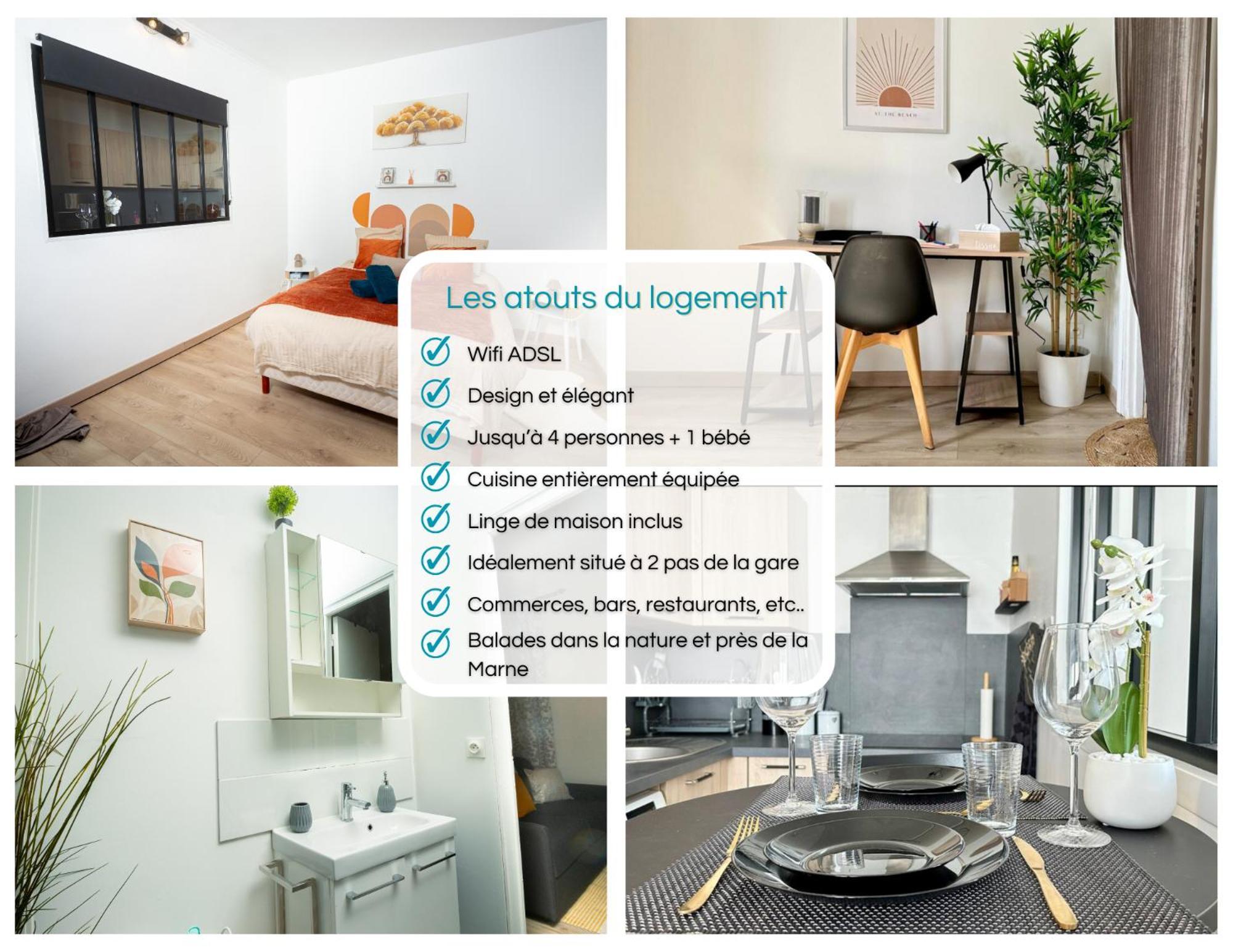 Le Cocon Douillet - 5" De La Gare - Wifi - Acces Direct Paris & Disneyland La Ferte sous Jouarre Bagian luar foto